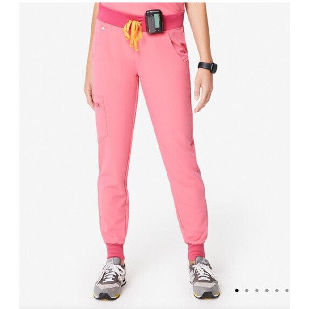 FIGS Catarina One Pocket Top Zamora Jogger Pants Limited Edition Neon Pink XS - Picture 11 of 16